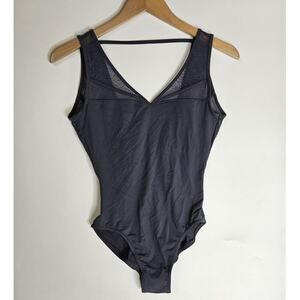 Mirella Navy One Piece Swimwear Size M Beach Lake MESH Lightweight